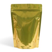 Picture of Stand Up Pouch With Zipper, 500g, Shiny Gold, Carton Of 500 Pcs