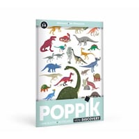 Poppik Mini Poster Dinosaurs Stickers, 3 - 8 Years