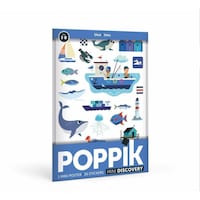Poppik Small Sticker Poster, Blue