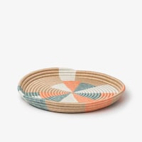 Picture of Azizi Life Prism Tray, Coral & Teal, 16inch