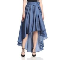 Hybella Women's Denim Skirt with Tie-Up Accent, Blue, Medium, Carton of 400pcs