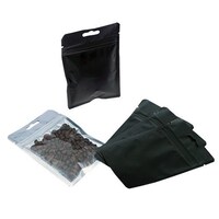 Picture of Three Side Seal Zipper Bag With Euro Hole, 7g, Clear Matt Black, Carton Of 1000 Pcs