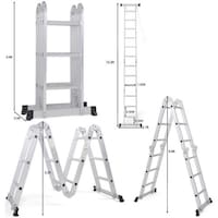 Upspirit Multi Purpose Aluminum Folding Step Ladder