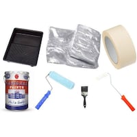 Abbasali Complete Paint Tool Set with National 809 Off-White Oil Paint