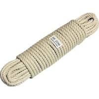 Abbasali Heavy Duty Twisted Natural Cotton Cord Rope, White