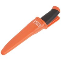 Bahco Multi Purpose Polished Stainless Steel Knife, Orange and Black