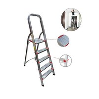 Hawk King Aluminium Ladder with Platform, 5 Steps