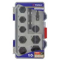 Tivoly Extractor Sockets, Black, 11521470002, Set of 10 Pieces