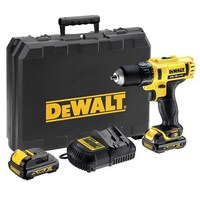 DeWalt Subcompact Drill Driver with Soft Bag, Yellow & Black, DCD710C2P-B5