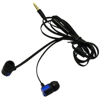 Picture of Techmate Earphone With Mic, Black & Blue, DT-5007-BL/BK