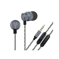 Picture of Techmate Metal Earphone With Mic, Grey, DT-EM290-GY