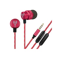 Picture of Techmate Metal Earphone With Mic, Red, DT-EM290-RD