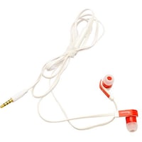 Picture of Techmate Earphone With Mic, White & Red, DT-5078-WH/RD