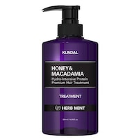Kundal Honey and Macadamia Hydro-Intensive Protein Hair Treatment, Herb Mint