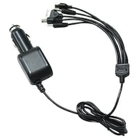 Picture of 5-Type Multi-Pin Car Fast Charger, Black
