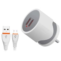 Picture of Dual USB Port Fast Charger with Cable, White