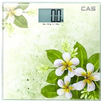 Picture of CAS Weighing Thick Tempered Glass LCD Digital Weighing Machine, Green