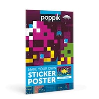 Poppik Make Your Own Pixel Art Sticker Poster, 6 - 12 Years Old