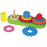 Viga Toys Wooden Turning Geometric Blocks