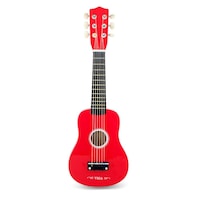 Viga Kids Wooden Red Guitar, 21 inch