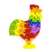 Viga Rooster With Letters 3D Puzzle