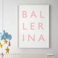 Paper Crew Ballerina Wall Art Print