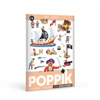 Poppik Mini Poster Pirates Stickers, 3 - 8 Years