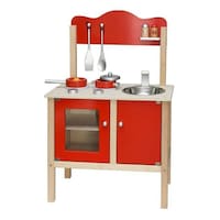 Viga Wooden Red Kitchen & Accessories