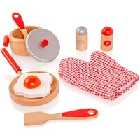 Viga Toys Cooking Tool Set, Princess Red