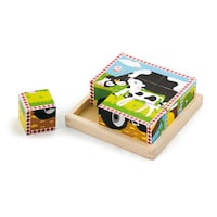 Viga Toys Farm Cube Puzzle, 9pcs