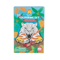 Tiger Tribe Fierce Creatures 3D Colouring Set