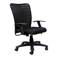 Picture of Chair Garage Office Chair with Adjustable Back Support, AM17, Black