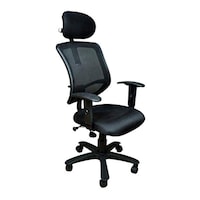 Picture of Chair Garage Office Chair with Adjustable Back Support, AM13, Black