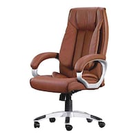 Picture of Chair Garage Office Chair with Adjustable Back Support, AM44, Brown
