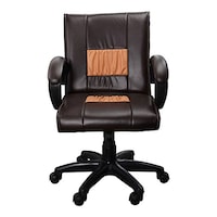 Picture of Chair Garage Office Chair with Adjustable Back Support, MIS176, Brown