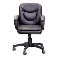 Chair Garage Office Chair with Adjustable Back Support, MIS162, Black