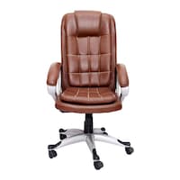 Chair Garage Office Chair with Adjustable Back Support, MIS155, Brown