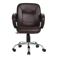 Chair Garage Office Chair with Adjustable Back Support, MIS161, Brown