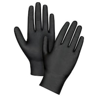 Silk Nitrile Powder Free Gloves, Black, S