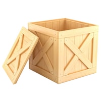 Picture of DNA Heavy Duty Wooden Boxes, Beige