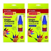 Camlin Kokuyo 10-Shades Finger Grip Crayons