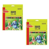 Picture of Camlin Kokuyo Full Size Colour Pencil, 24 Shades, Pack Of 2