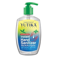 Yutika Naturals Gel Hand Sanitizer, Neem, 200 ml, Pack of 2