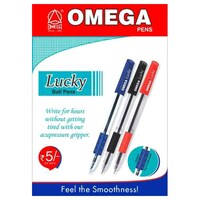 Picture of Omega Lucky Ball Pen, Pack of 5, Chrome