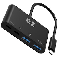 QZ USB 3.1 Type C Hub with 2 x USB C and 2 x USB A Ports, QZ-HB18