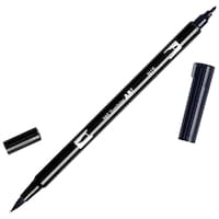 Picture of Tombow Dual Brush Pen Blendable, Brush and Fine Tip Marker, Black