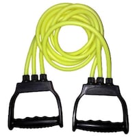 Picture of Fitcozi Latex Resistance Triple Tube for Gym, Lime Yellow