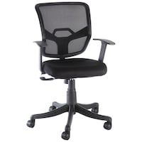 Picture of Regent Seating Collection Square Mesh Chair, Black