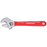 Freemans Steel and PVC Adjustable Wrench, CAW08, Red, 8 inch, 200 mm