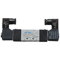 Airtac Solenoid Valve, 4V120-06, 1 inch, 0.3kg/sq. cm, 12V